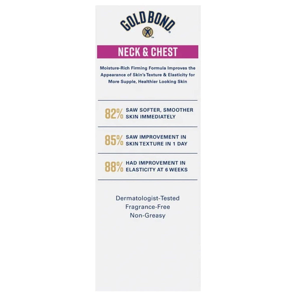 Gold Bond Neck & Chest Firming Cream consumer-use scenario on chest area