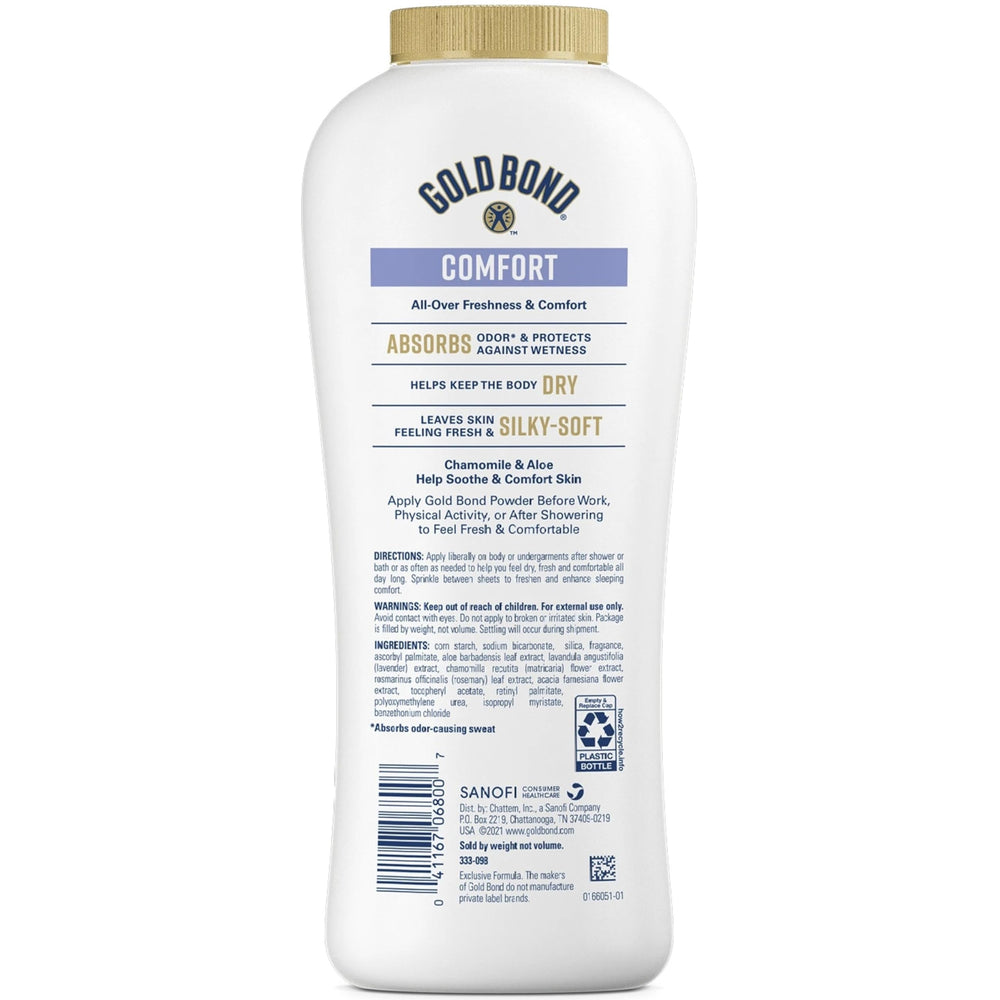 Gold Bond Ultimate Comfort after use leaves silky soft skin.