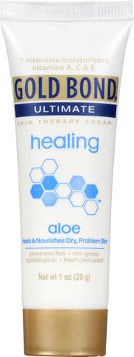 Gold Bond Ultimate Healing Skin Therapy Lotion application demonstrates smooth, non-greasy relief for daily use.