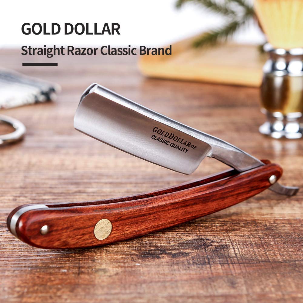 Gold Dollar straight razor blade, sharpened and ready for a clean, close shave.