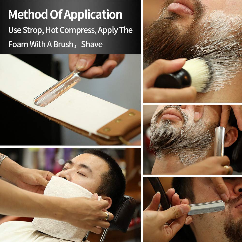 Gold Dollar shaving cream included for smooth glide and comfortable prep.