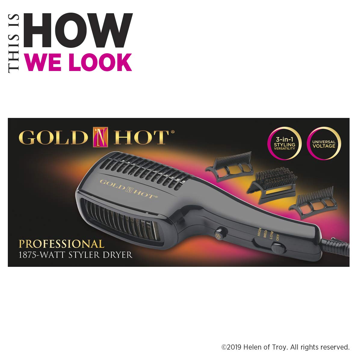 Gold N Hot travel-ready design keeps essentials compact for trips