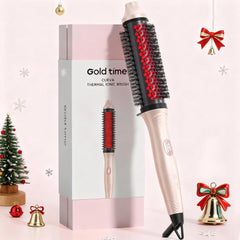 GOLD TIME infrared brush close-up showing 1.65-inch barrel for salon-style blowouts.