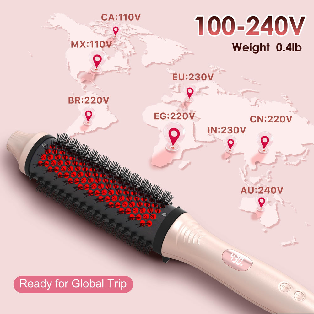 GOLD TIME infrared brush heat settings dial with 6 levels.