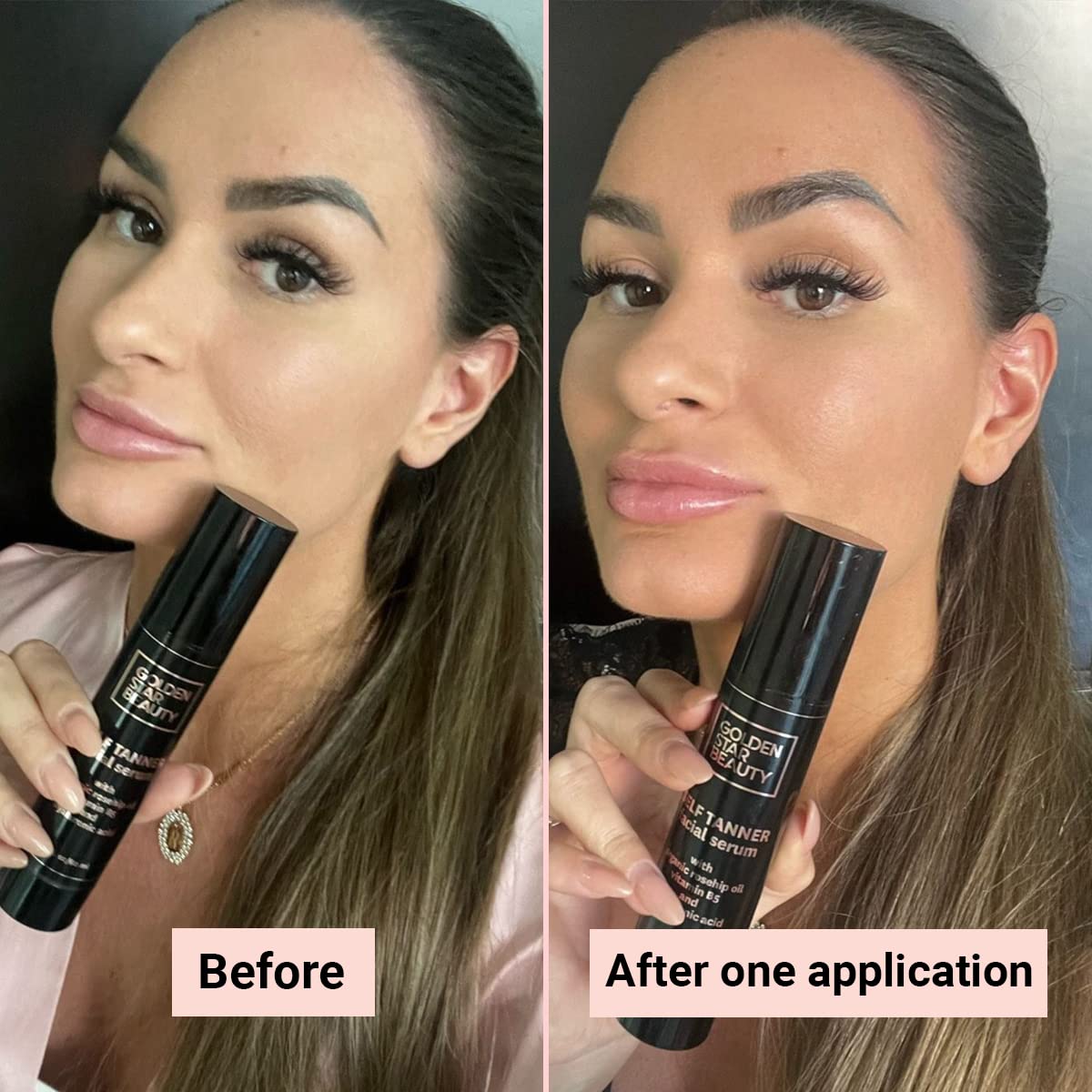 Golden Star Beauty Face Tanner dispenser for easy even application