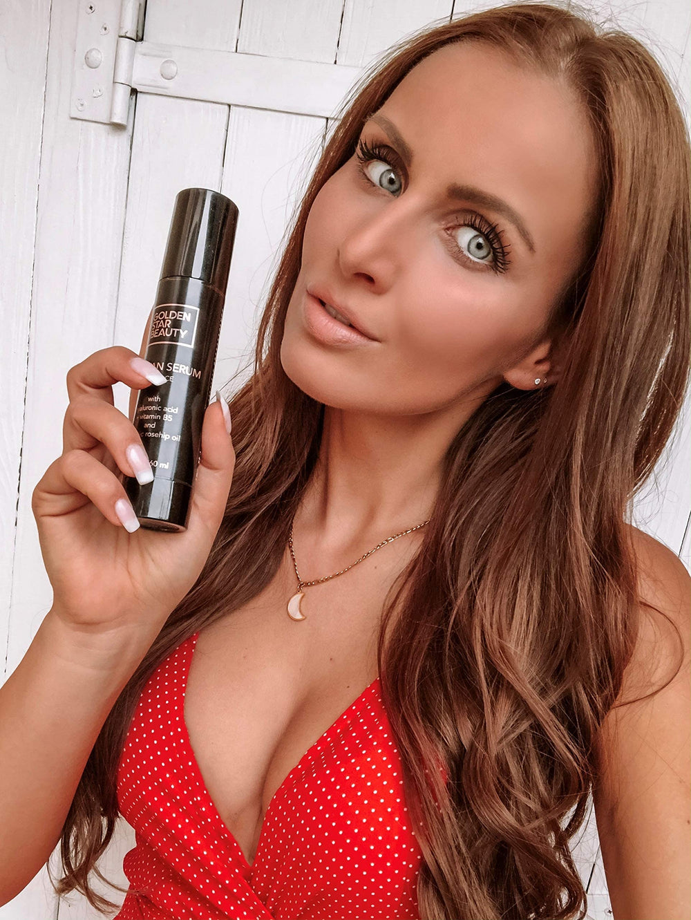 Golden Star Beauty Face Tanner packaging with USA-made claim
