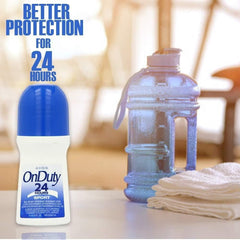 Goldencystal On Duty 24h Roll-On Pack5 applicator-glide for smooth, comfortable daily use.