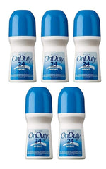 Goldencystal On Duty 24h Roll-On Pack5 bottle-front for all-day freshness during workouts.