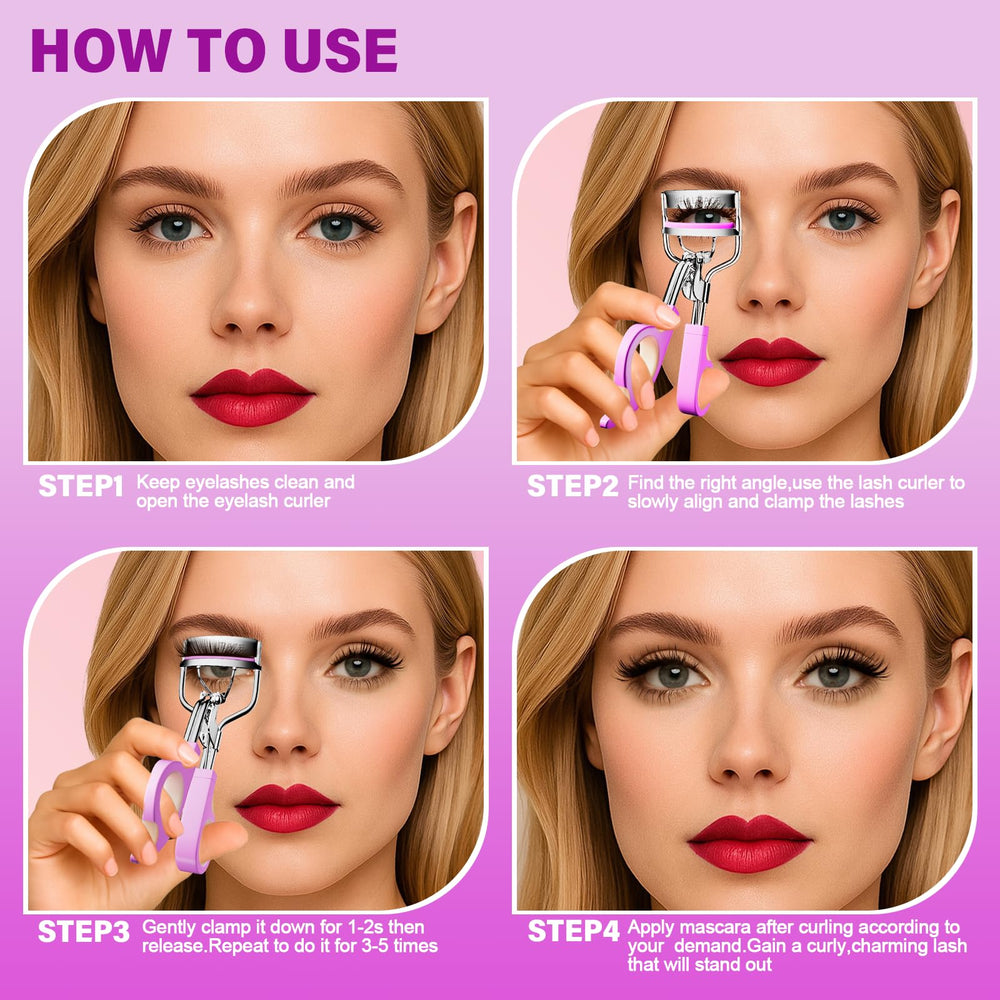 Goldenrich eyelash curler ergonomic soft-touch handle reduces hand fatigue.