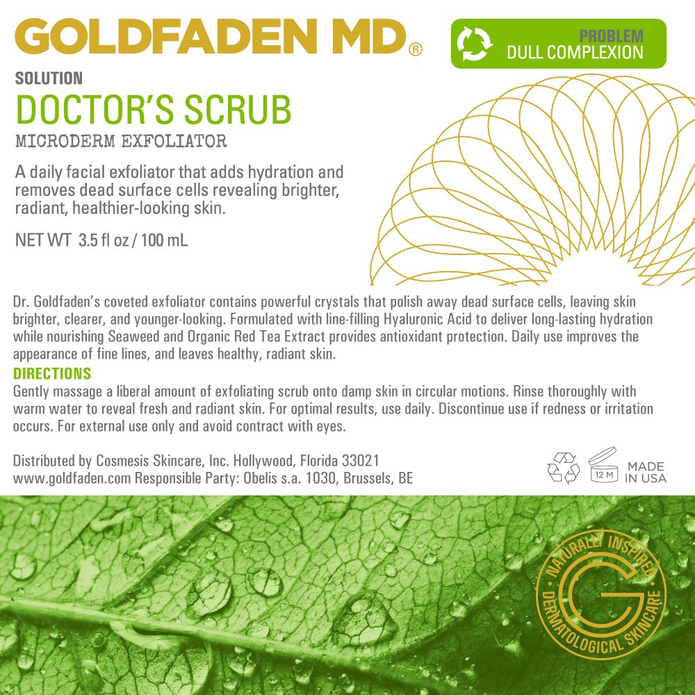 GOLDFADEN MD Doctors Scrub Hyaluronic Acid hydrates for plump, smooth skin