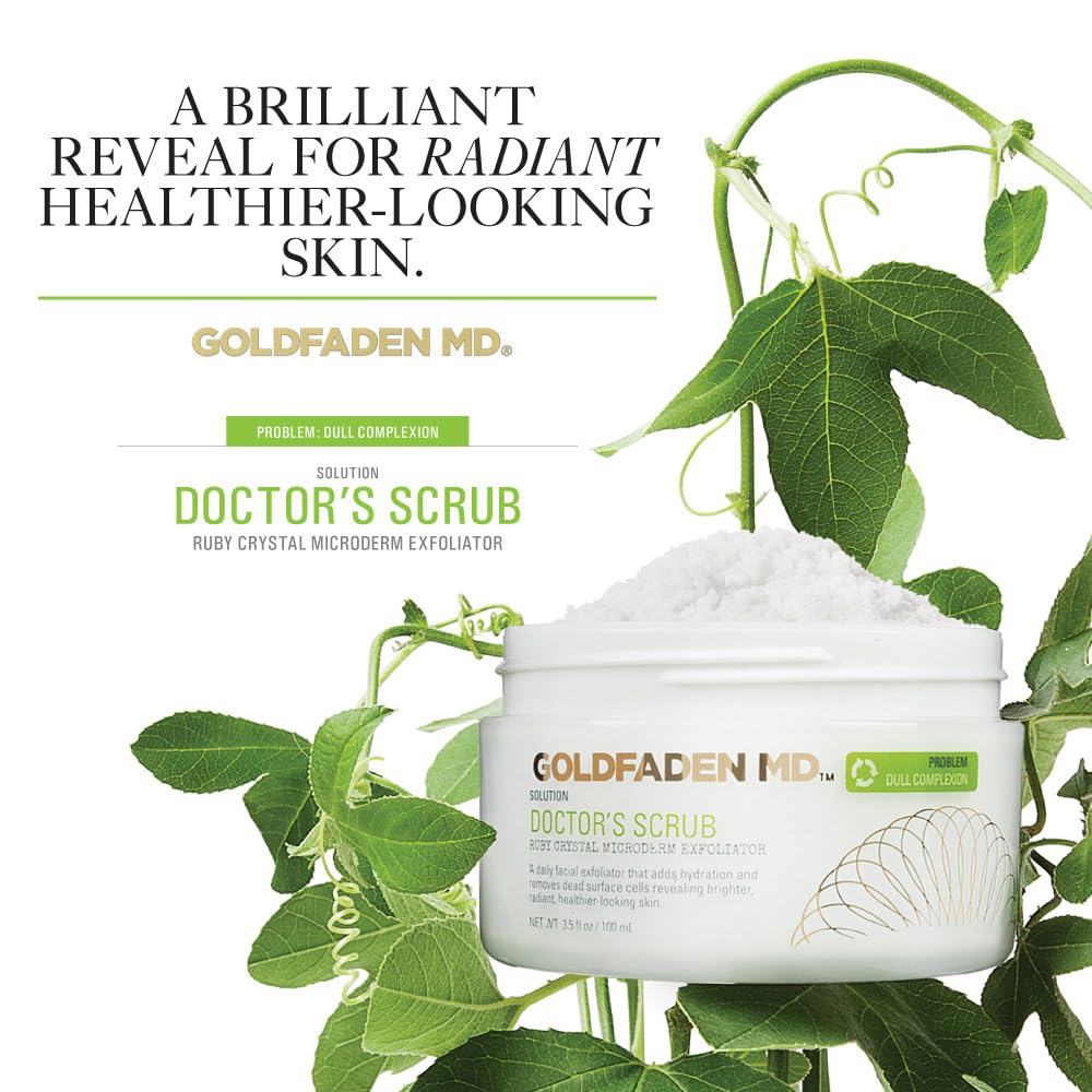 GOLDFADEN MD Doctors Scrub Ruby Crystals deliver immediate surface renewal