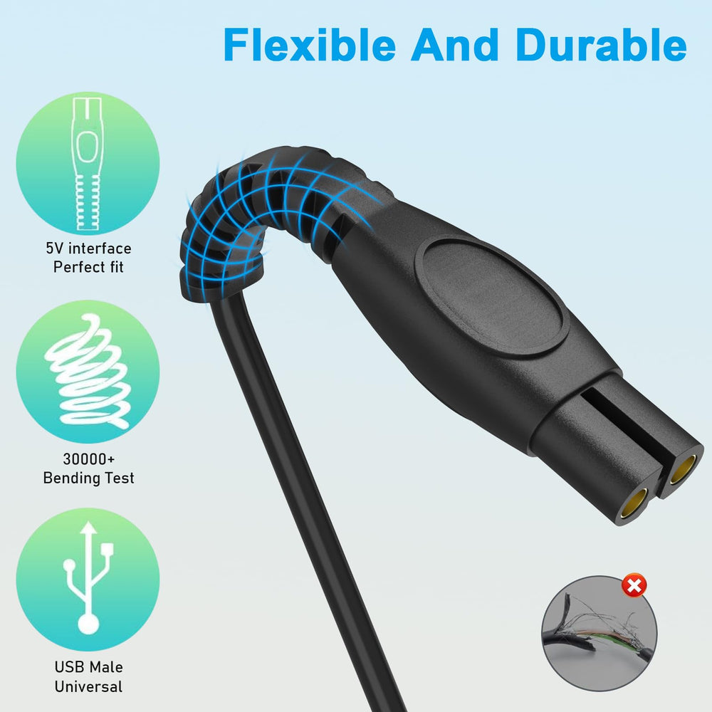 Longitud de cable 3.3 pies, ideal para viajes con GOLDFOX.