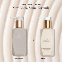 Goldie Locks Anti-Frizz Cream bottle being poured to show lightweight formula