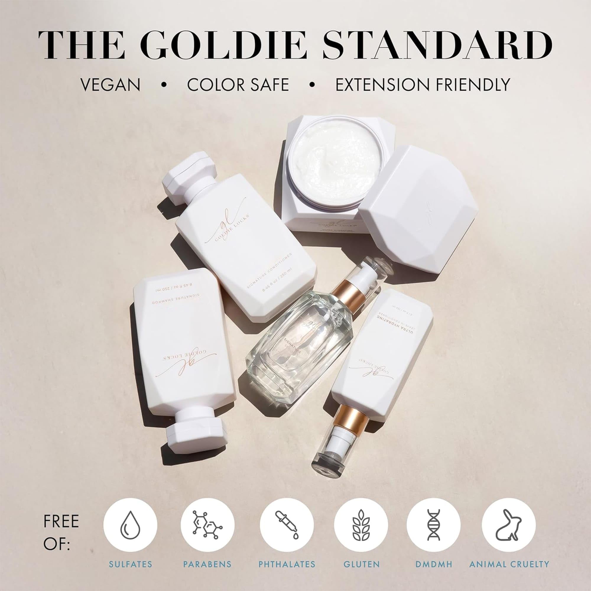 Goldie Locks Ultra Hydrating Conditioner applied on color-treated extensions