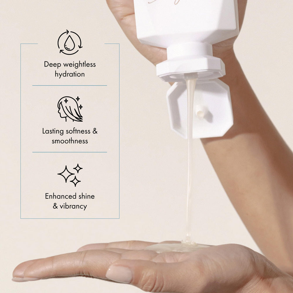 Goldie Locks bottle captures shine with marula oil and white truffle for softness.