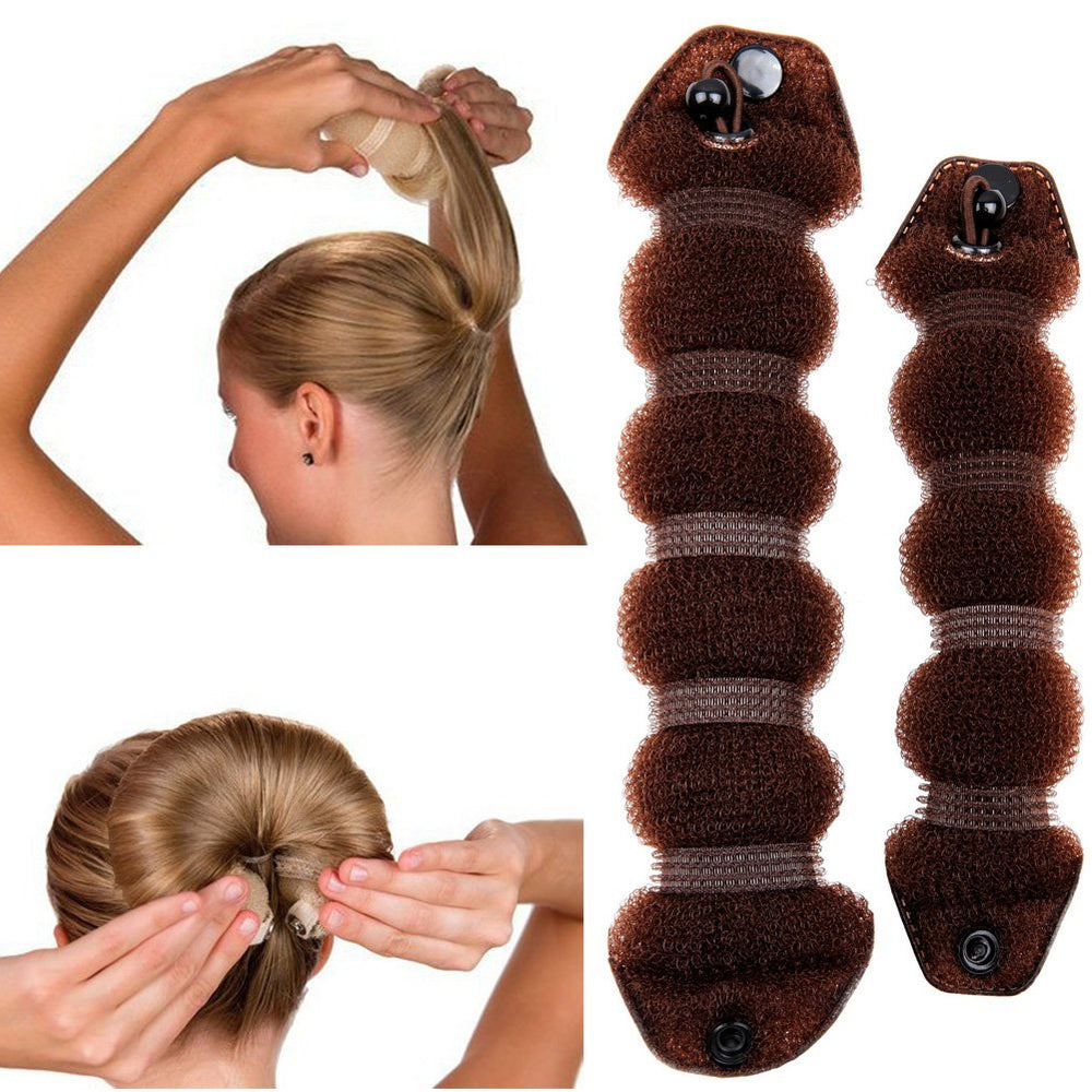 GoldRose Buns large-bun clip-in view suits adults with thick hair for elegant updos.