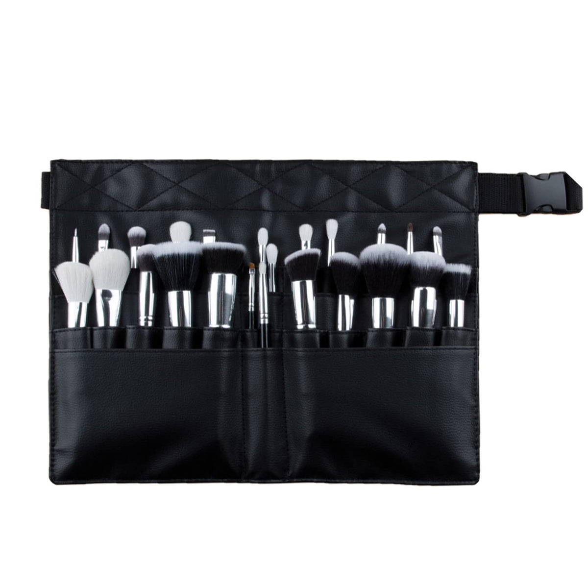 goldwheat makeup brush belt closed for travel-ready organization