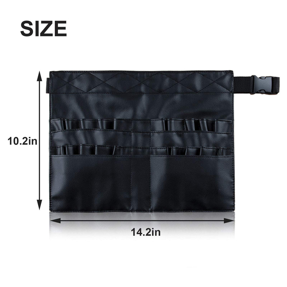 goldwheat makeup brush belt open reveals 26 slots for quick access