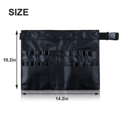 goldwheat makeup brush belt open reveals 26 slots for quick access