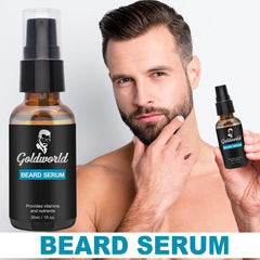 GoldWorld beard balm application for softer, healthier-looking beard