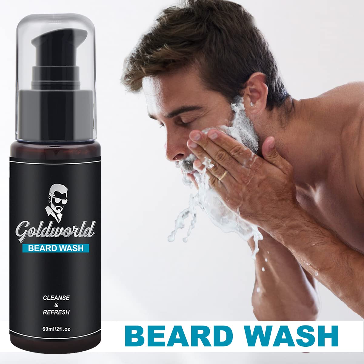 GoldWorld beard oil bottle drops for deep hydration