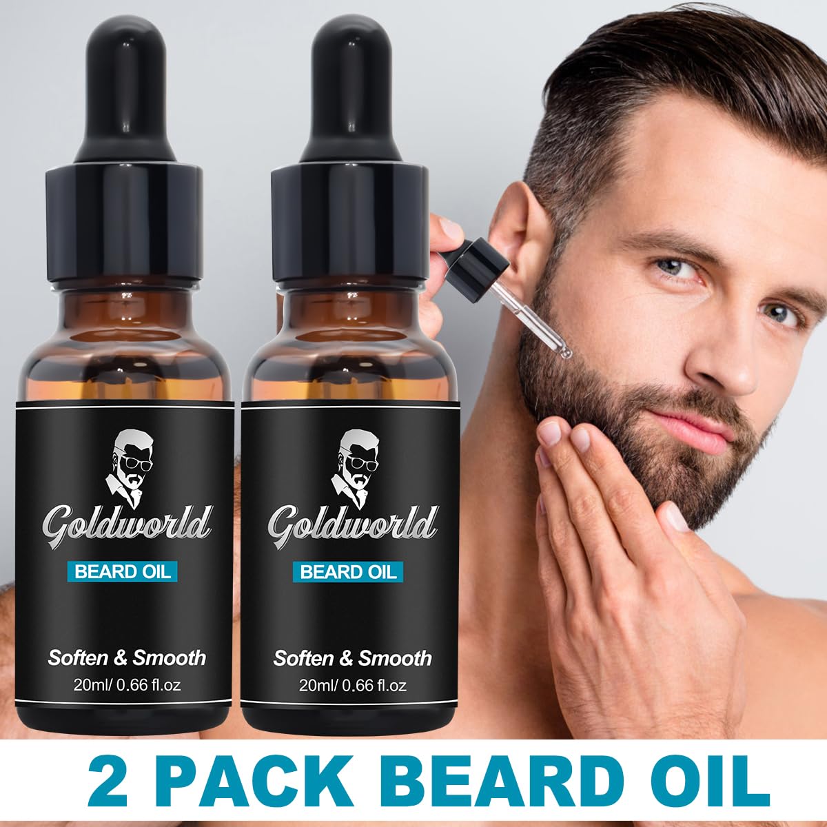 GoldWorld beard shampoo lather nourishes and reduces flakiness