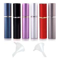 GOLF 6ml portable perfume atomizers in black for travel-friendly fragrance on the go.