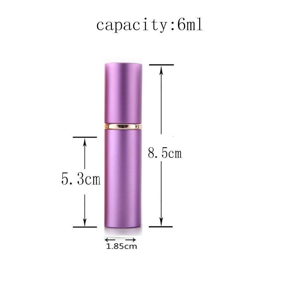GOLF 6ml portable perfume atomizers in silver offer refillable convenience for purse-size scent.