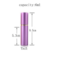 GOLF 6ml portable perfume atomizers in silver offer refillable convenience for purse-size scent.