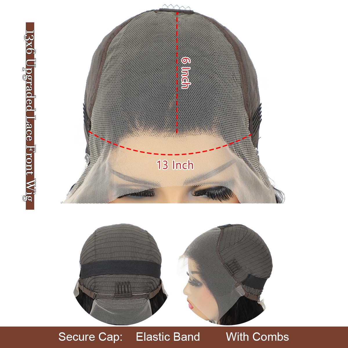 GOLFMAX chocolate brown body wave texture offers sophisticated, versatile styling.