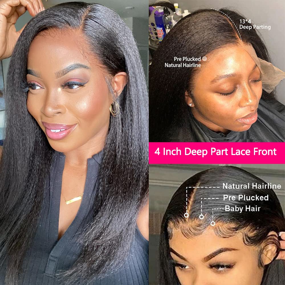 GOLFMAX natural black color wig closeup highlights virgin hair shine.