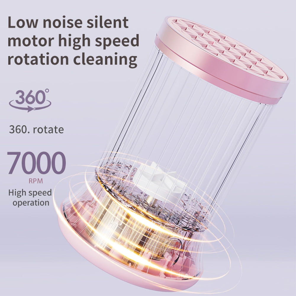 GOLIKEE makeup brush holder and drying feature shows integrated washing and air-dry.