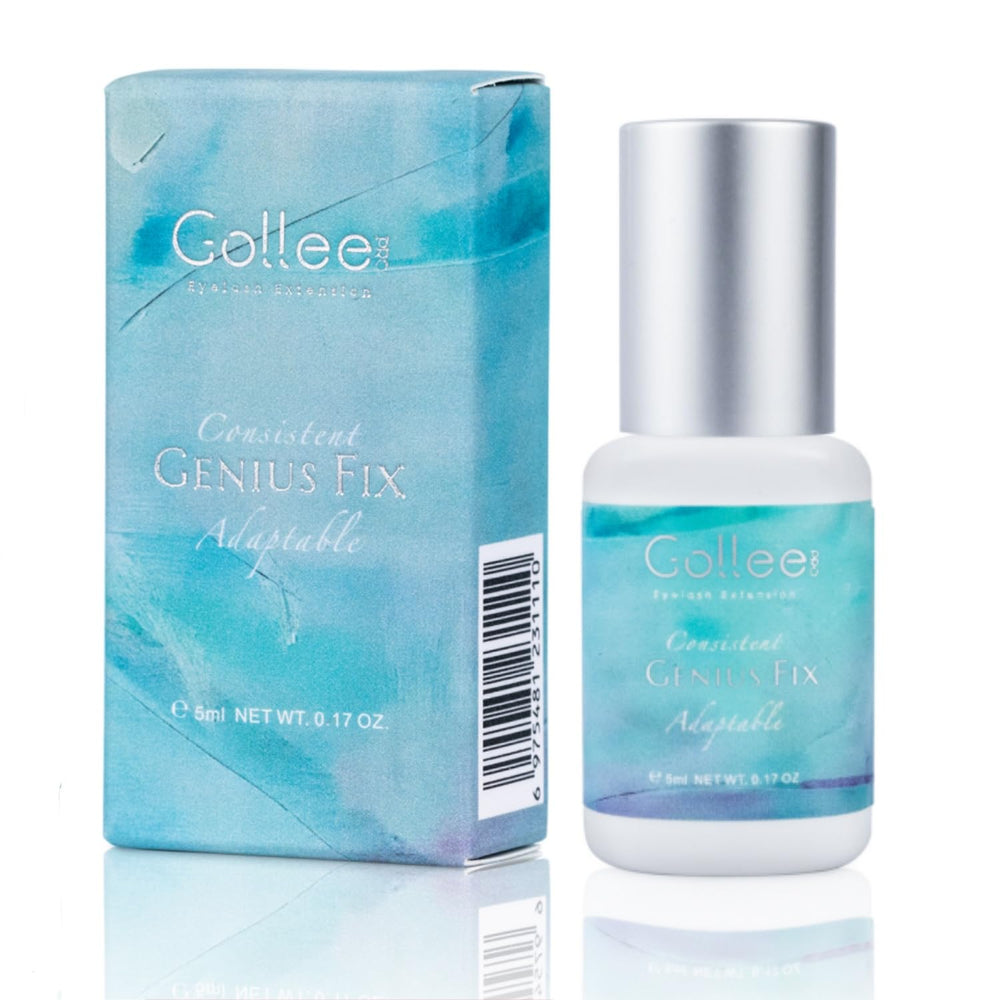 GOLLEEPRO eyelash-extension glue bottle close-up showing professional formula for salons
