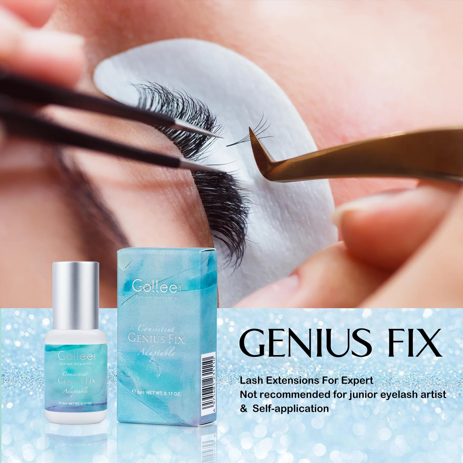 GOLLEEPRO eyelash-extension glue bottle dispense cap for precise application