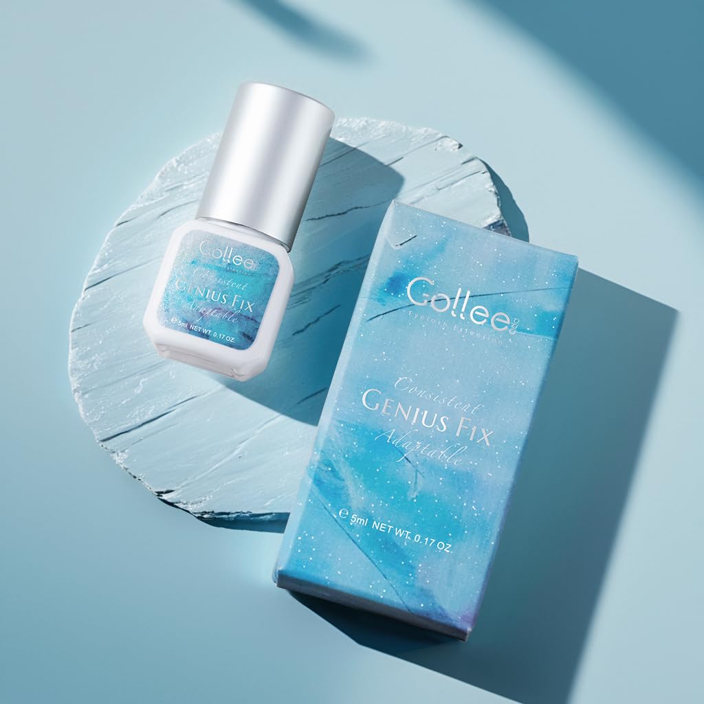 GOLLEEPRO eyelash-extension glue in a professional studio setting