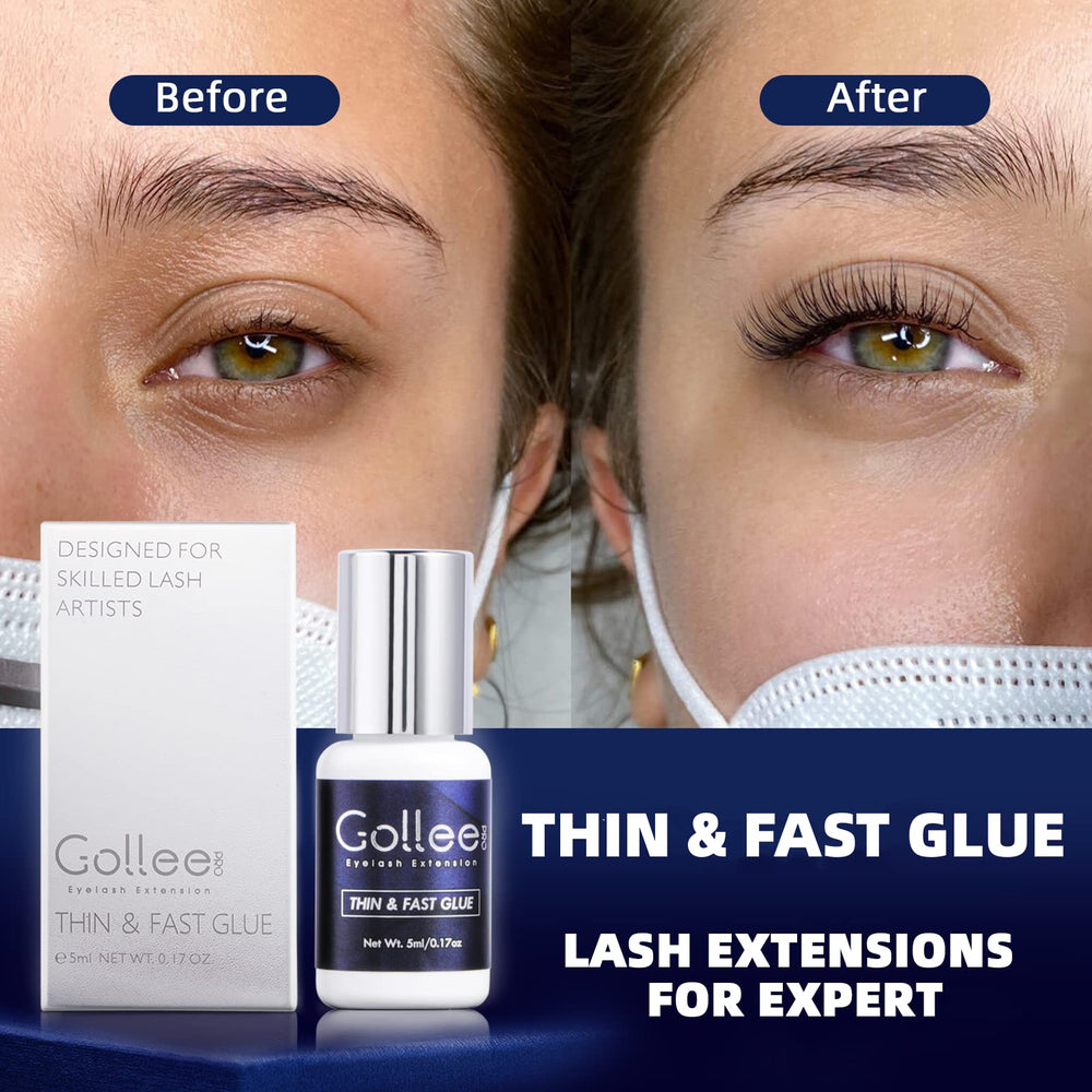 GOLLEEPRO flexible formula image emphasizes soft lash feel and secure hold