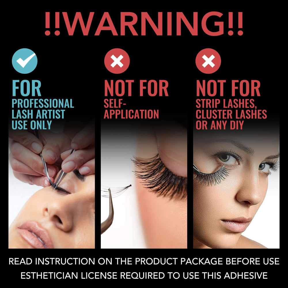 GOLLEEPRO lash glue bottle for lasting extensions