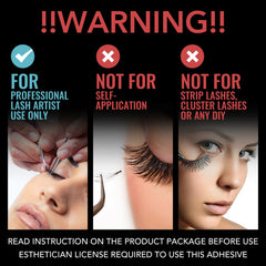 GOLLEEPRO lash glue bottle for lasting extensions
