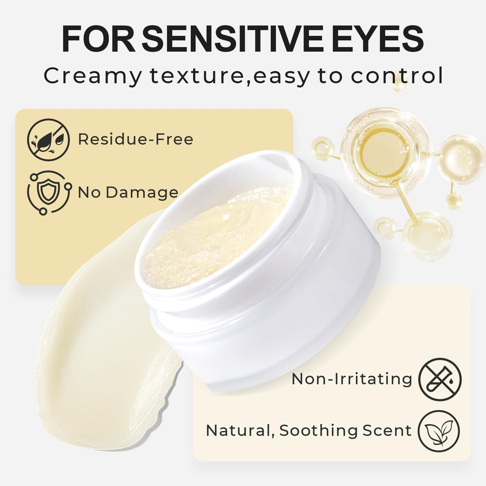 GOLLEEPRO eyelash remover dissolving adhesive visual demonstrates fast 1-3 minute removal.