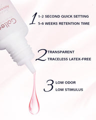 GOLLEEPRO lash glue dries in 1-2 seconds for quick lift-and-set.