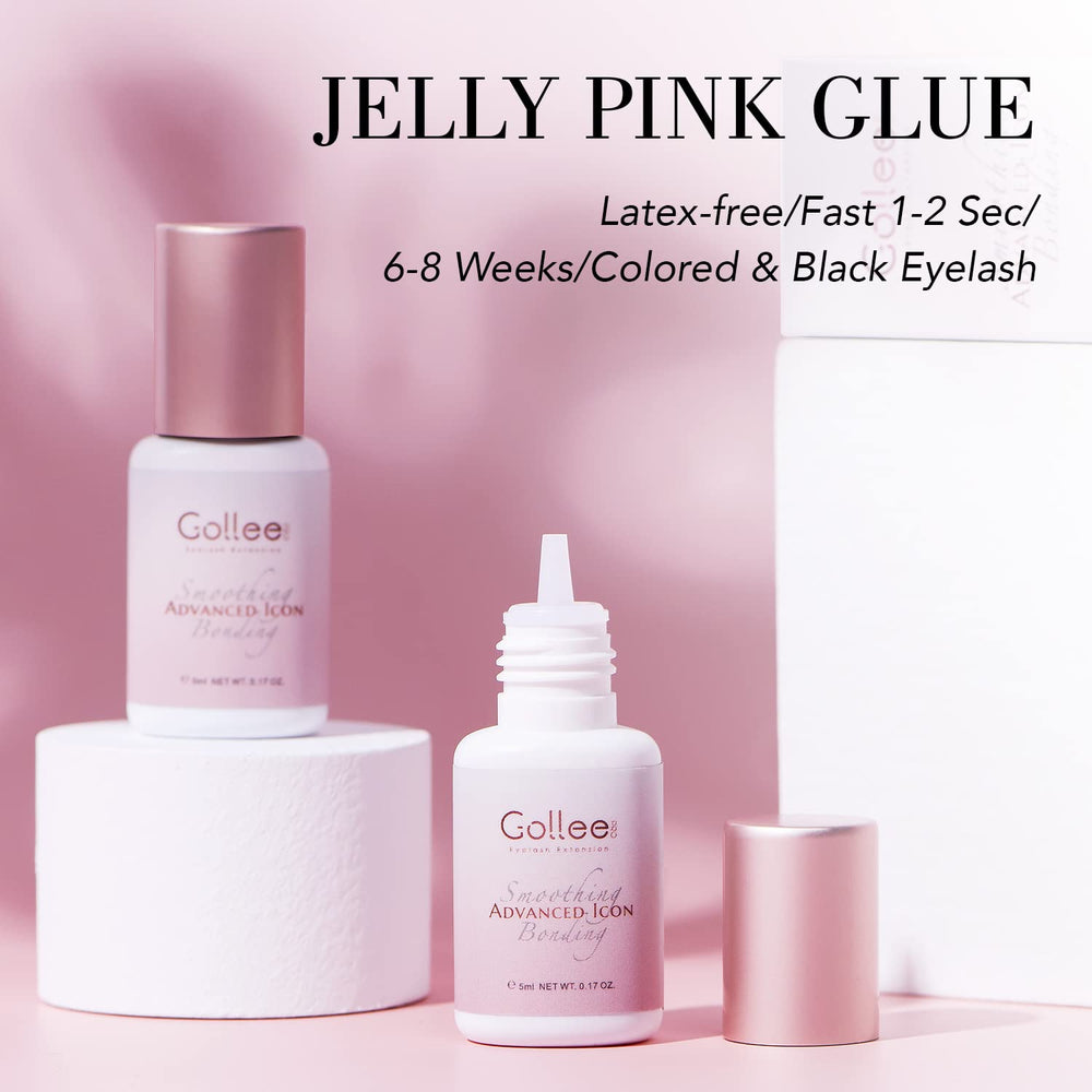 GOLLEEPRO lash glue provides long-lasting performance for 6-8 weeks wear.