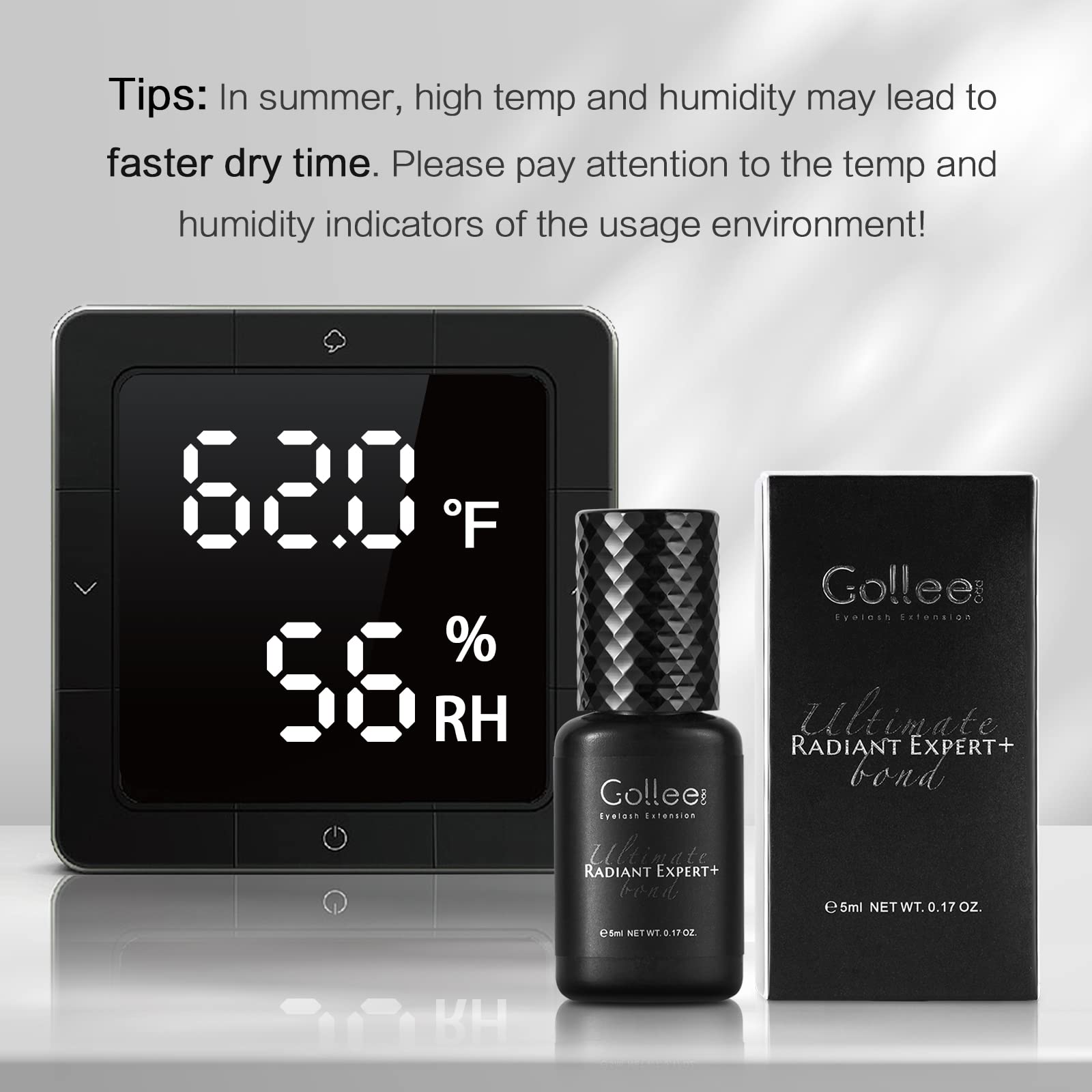 GOLLEEPRO precision applicator brush with bottle