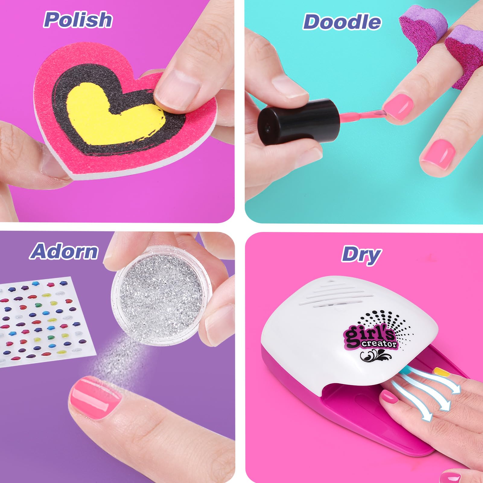 Golray gift packaging for birthday and sleepover spa play.