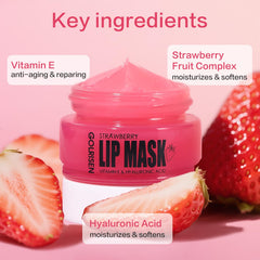 GOLRISEN lip mask with hyaluronic acid and vitamin E seals moisture.