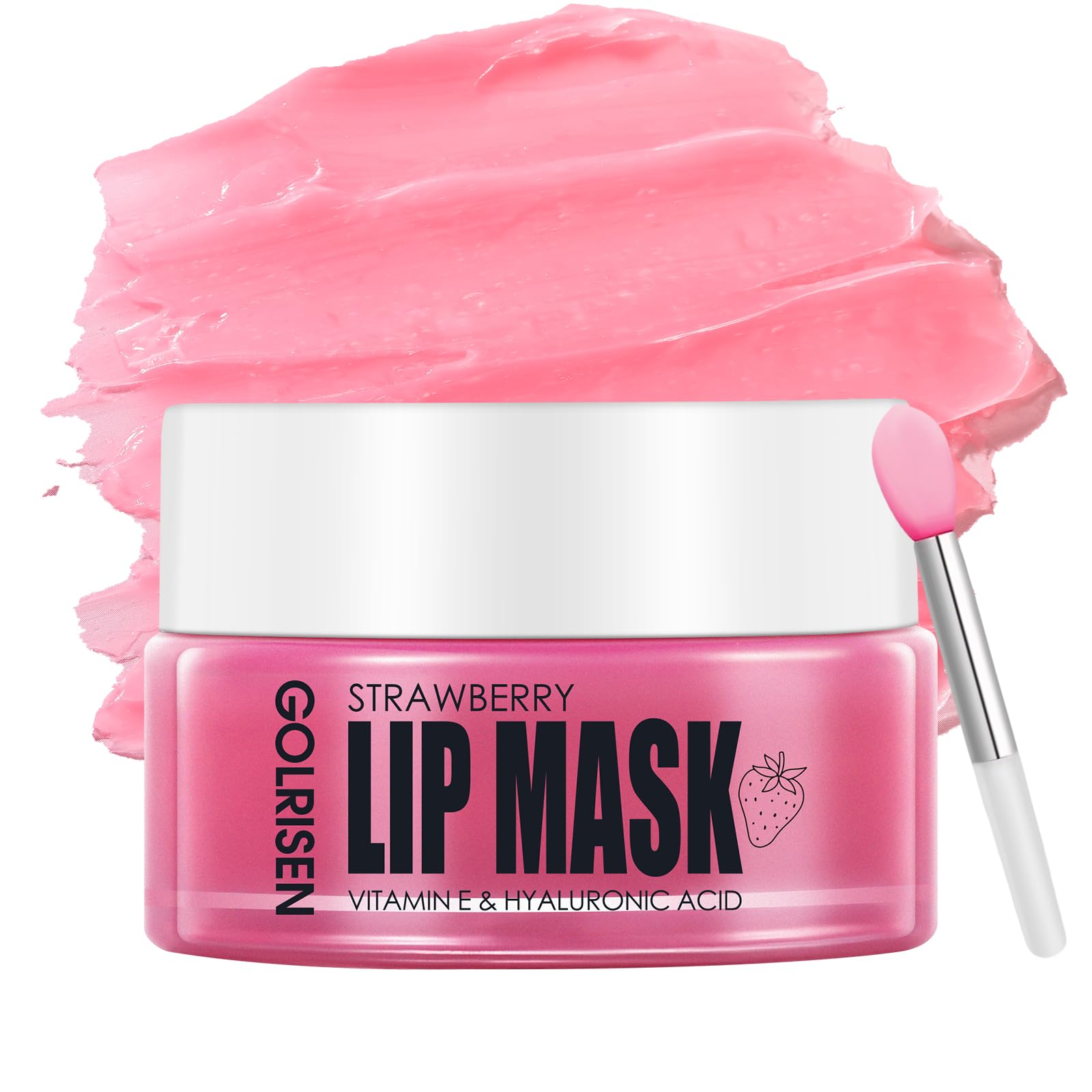 GOLRISEN lip mask overnight application for smooth, hydrated lips by morning.