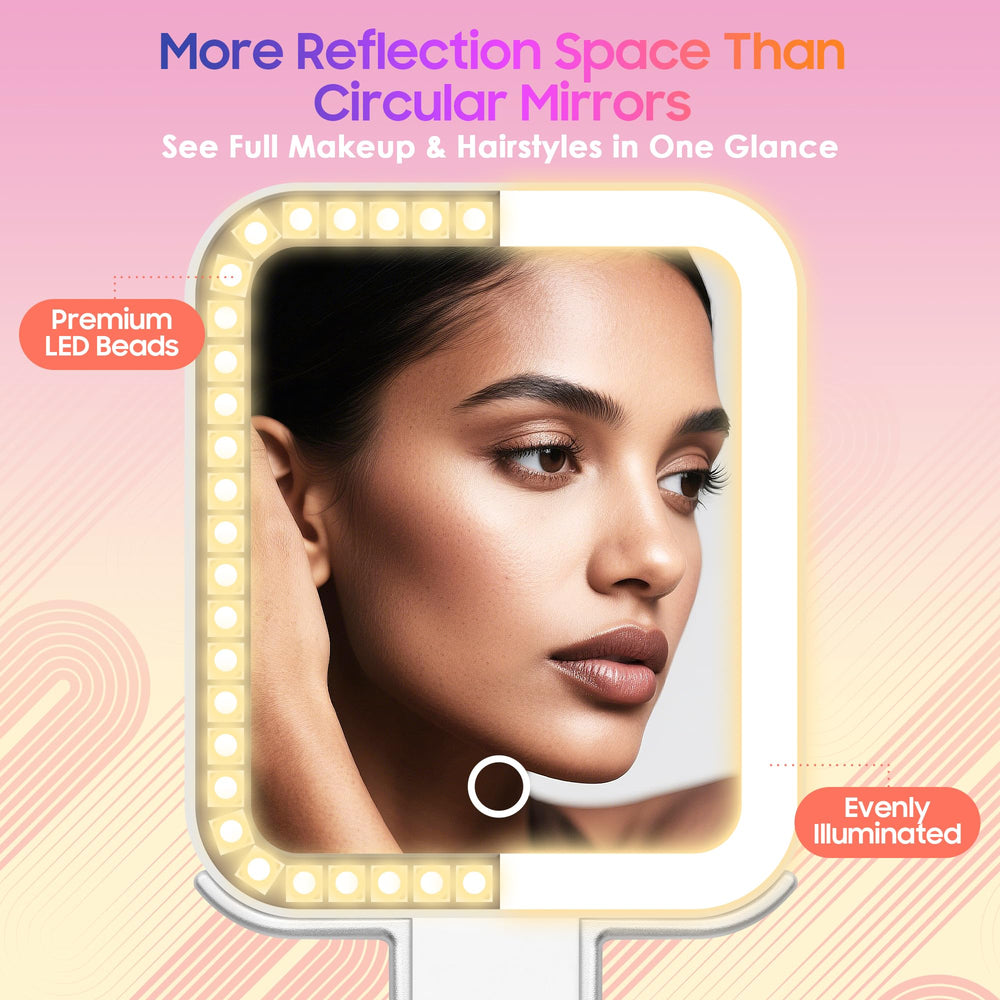GOMIPURU portable makeup mirror designed for compact bags and everyday use.