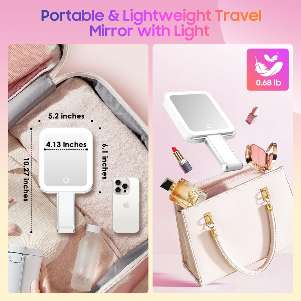 GOMIPURU rechargeable USB-C mirror keeps power during trips and commutes.