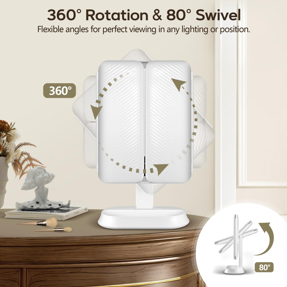 GOMIPURU vanity mirror with lights memory color temperature stores your preferred tones.