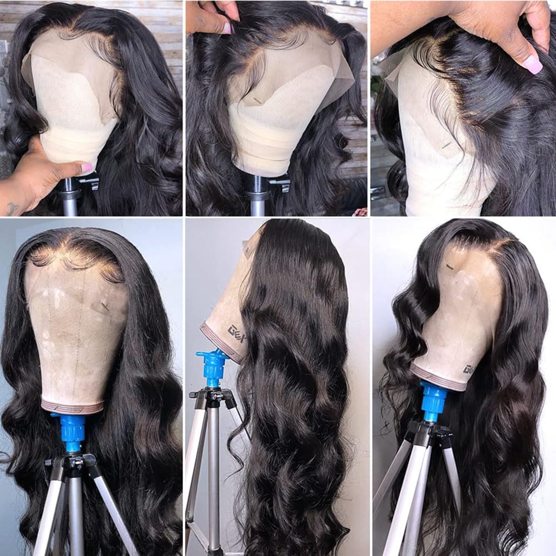 GOMOST pre-plucked baby-hair lace front for natural hairline