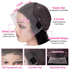GOMOST medium-cap wig with 4 combs and adjustable straps